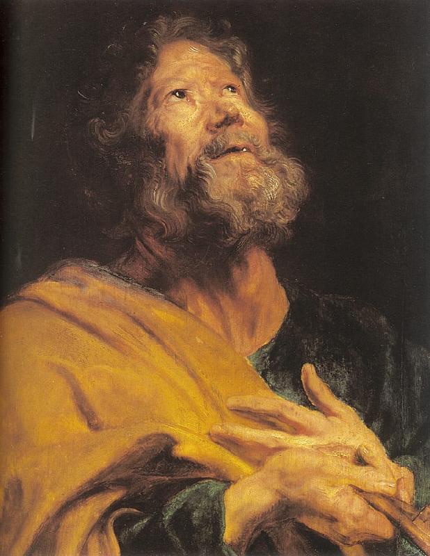 Dyck, Anthony van The Penitent Apostle Peter France oil painting art